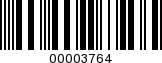 Barcode Image 00003764