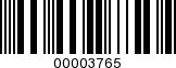 Barcode Image 00003765