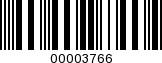 Barcode Image 00003766