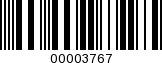 Barcode Image 00003767