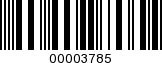 Barcode Image 00003785