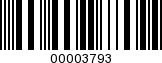 Barcode Image 00003793