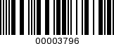 Barcode Image 00003796