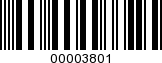 Barcode Image 00003801