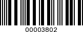 Barcode Image 00003802