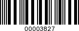 Barcode Image 00003827