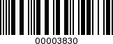 Barcode Image 00003830