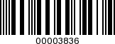 Barcode Image 00003836