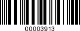 Barcode Image 00003913