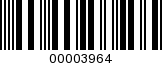 Barcode Image 00003964