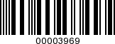 Barcode Image 00003969