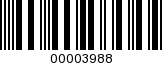 Barcode Image 00003988