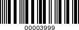 Barcode Image 00003999