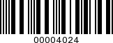 Barcode Image 00004024