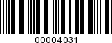 Barcode Image 00004031