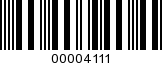 Barcode Image 00004111