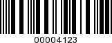 Barcode Image 00004123