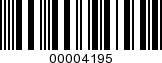 Barcode Image 00004195