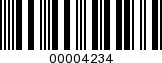 Barcode Image 00004234