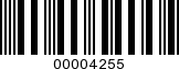 Barcode Image 00004255
