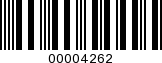 Barcode Image 00004262