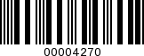 Barcode Image 00004270