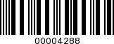 Barcode Image 00004288