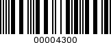 Barcode Image 00004300