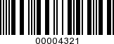 Barcode Image 00004321