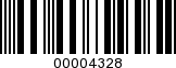 Barcode Image 00004328