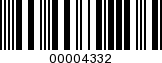 Barcode Image 00004332