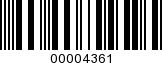 Barcode Image 00004361