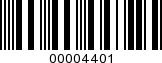 Barcode Image 00004401