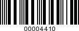 Barcode Image 00004410