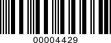 Barcode Image 00004429