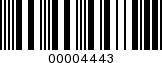 Barcode Image 00004443
