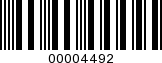 Barcode Image 00004492