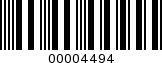 Barcode Image 00004494