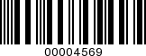 Barcode Image 00004569