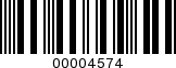 Barcode Image 00004574