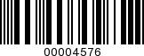 Barcode Image 00004576
