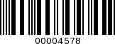 Barcode Image 00004578