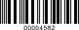 Barcode Image 00004582