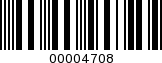 Barcode Image 00004708