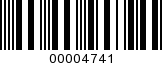 Barcode Image 00004741