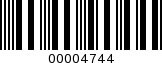 Barcode Image 00004744