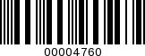 Barcode Image 00004760