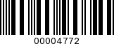 Barcode Image 00004772