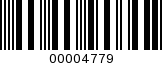 Barcode Image 00004779