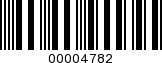 Barcode Image 00004782